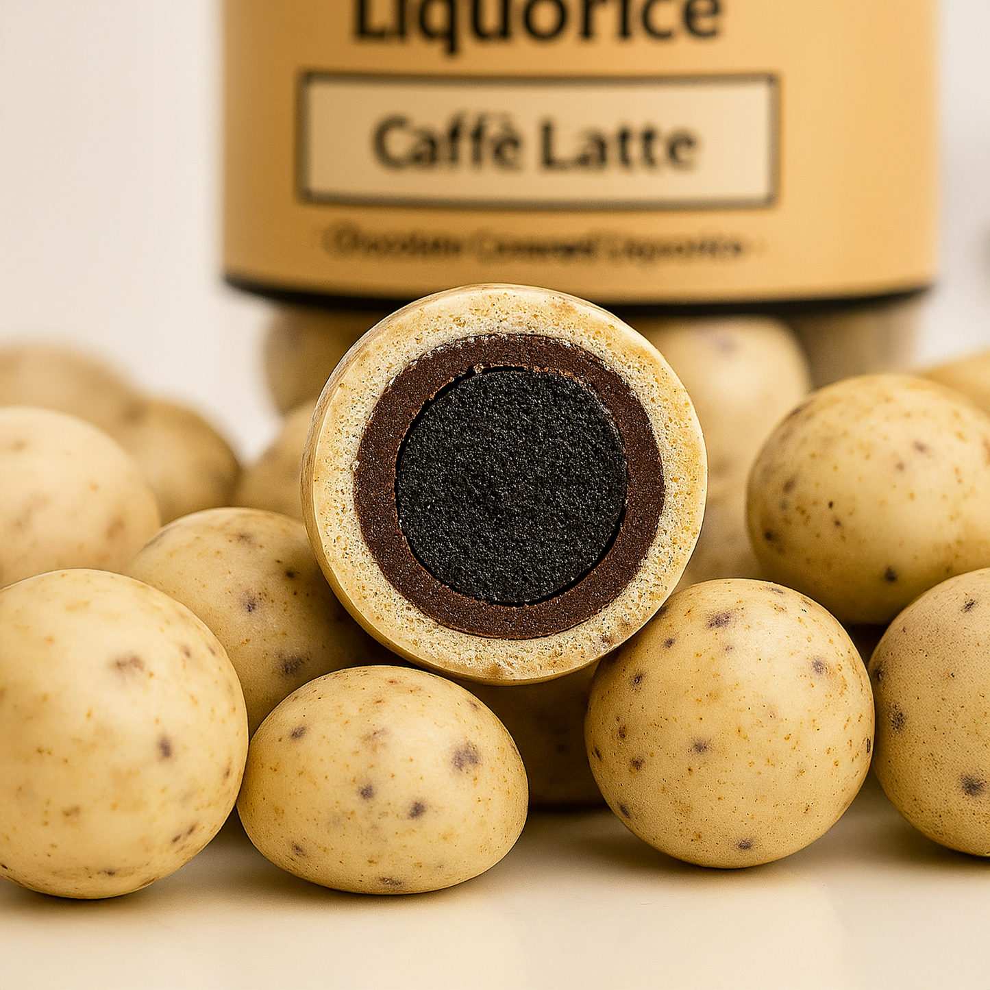 Tyrrell Liquorice Caffè Latte | Sweet Black Liquorice Coated with Coffee Flavour