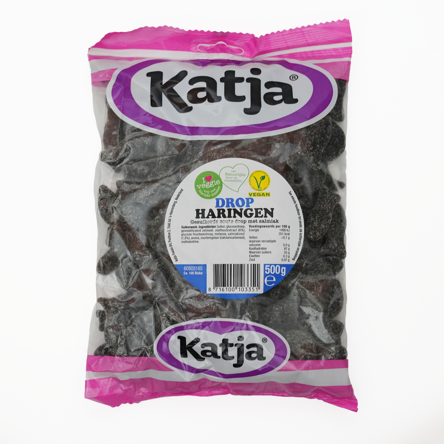 Katja Salmiak Herrings │Drop Haringen (Salzige Heringe) Sugar coated Sweet & Salty Liquorice