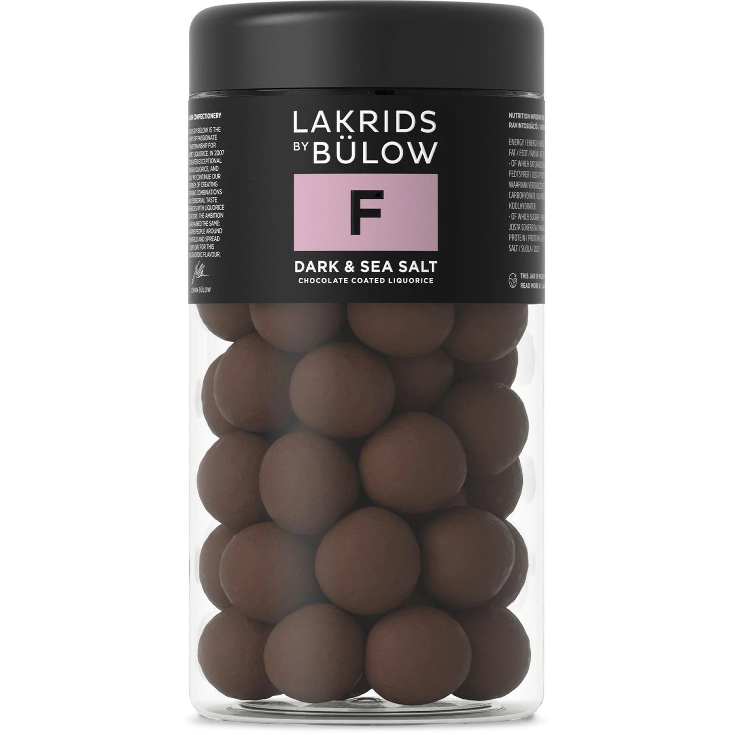 Lakrids F Liquorice - The Original - Dark Chocolate & Sea Salt | Lakrids Bülow