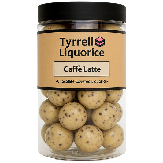 Tyrrell Liquorice Caffè Latte | Sweet Black Liquorice Coated with Coffee Flavour