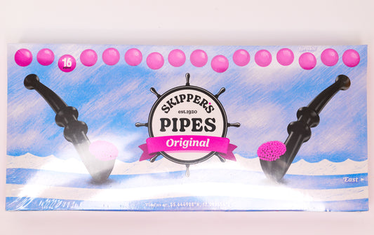 Skippers Pipes - Original Liquorice - Retro Sweets Candy - 16 Pieces