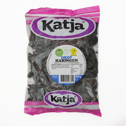 Katja Salmiak Herrings  │Drop Haringen (Salzige Heringe) Sugar coated Sweet & Salty Liquorice