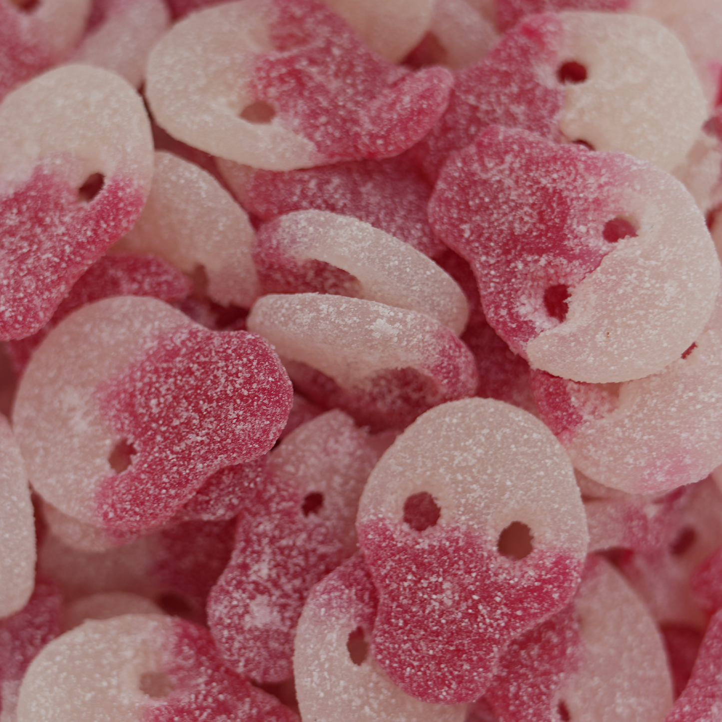 Sour Raspberry and Strawberry Skulls